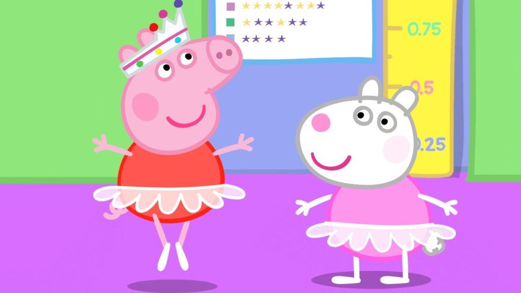 Peppa Pig Version Françai Est Un Meilleur Polyglotte Pour Une Interaction Entre Enfants.