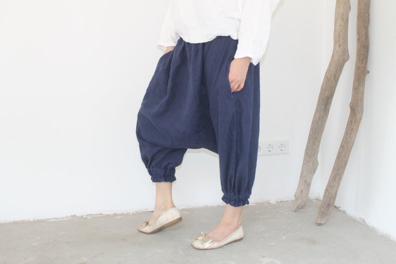 Sarouel pour le yoga, pantalon bouffant confortable et zen