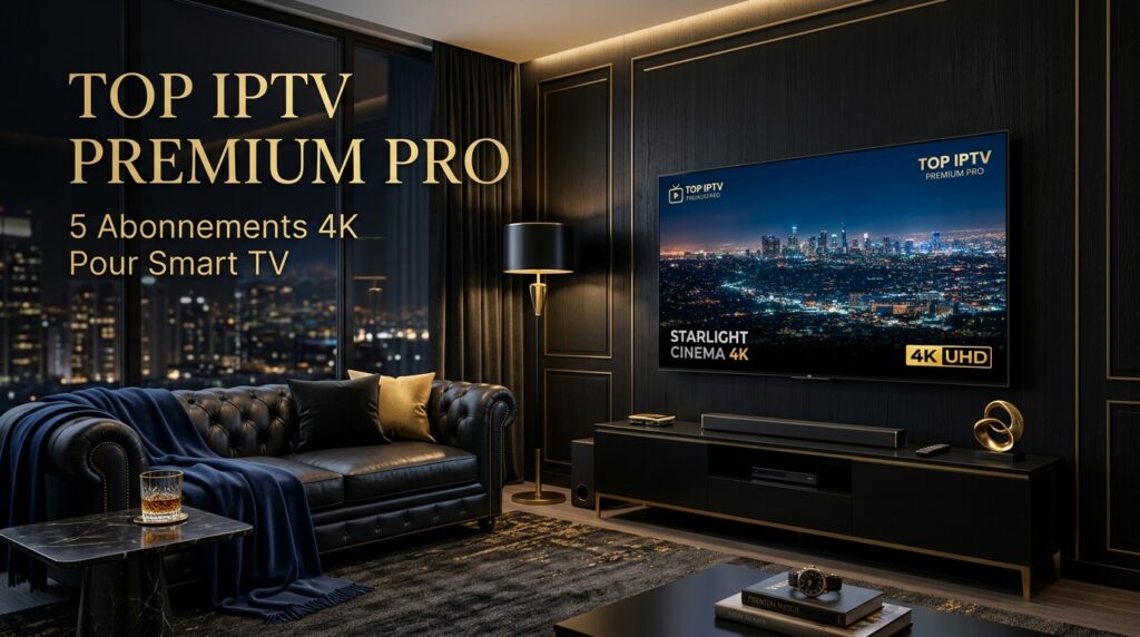 Top IPTV Premium Pro: 5 Abonnements 4K Pour Smart TV